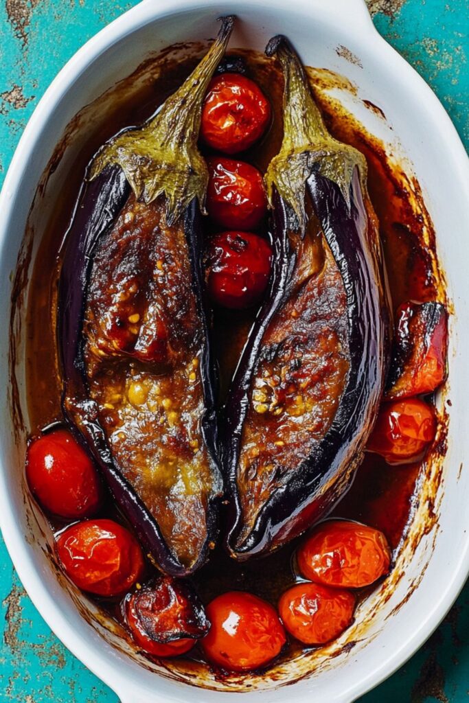 Jamie Oliver Vegetarian Whole Roasted Miso Aubergine