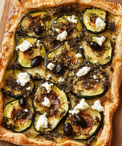Jamie Oliver 5 Ingredients Vegetarian Minty Courgette Tart