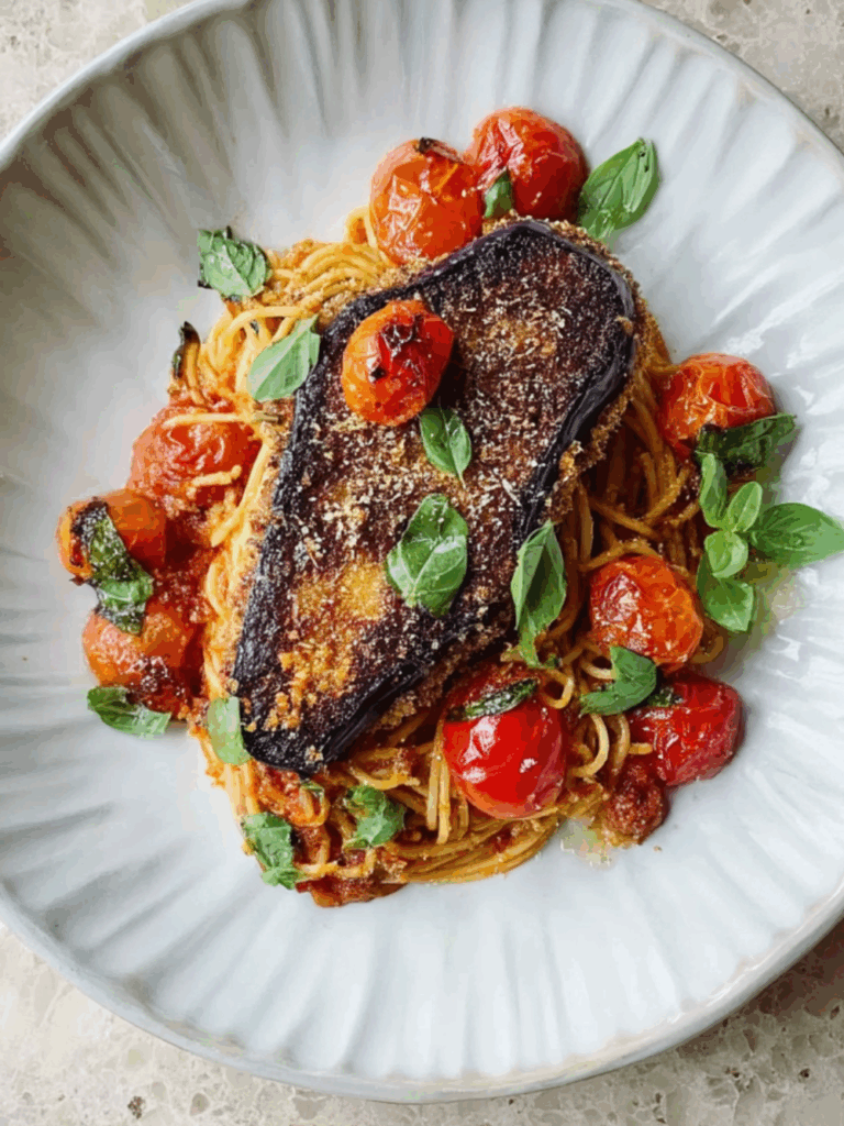Jamie Oliver Aubergine Parmesan Milanese