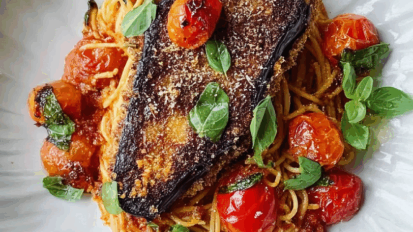 Jamie Oliver Aubergine Parmesan Milanese