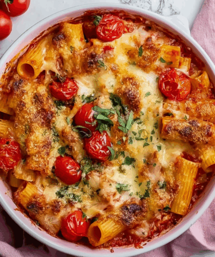 Jamie Oliver Baked Pasta With Tomatoes And Mozzarella
