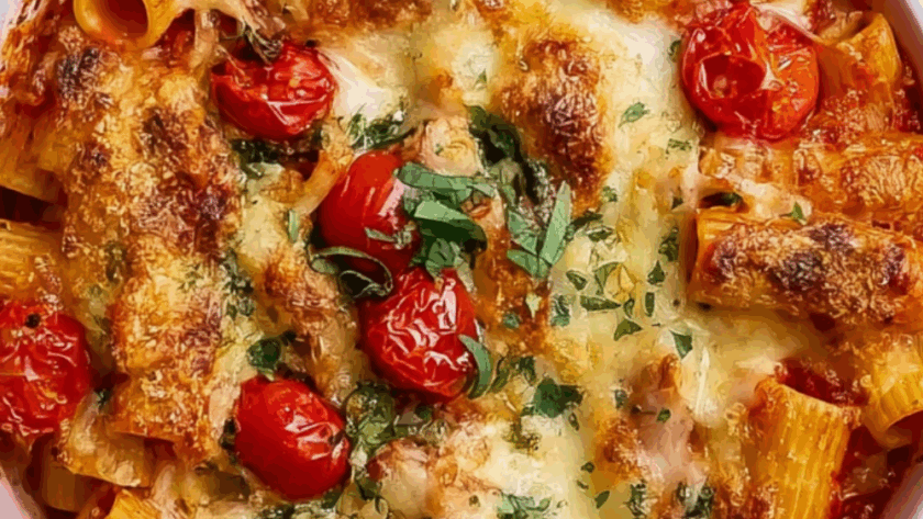 Jamie Oliver Baked Pasta With Tomatoes And Mozzarella