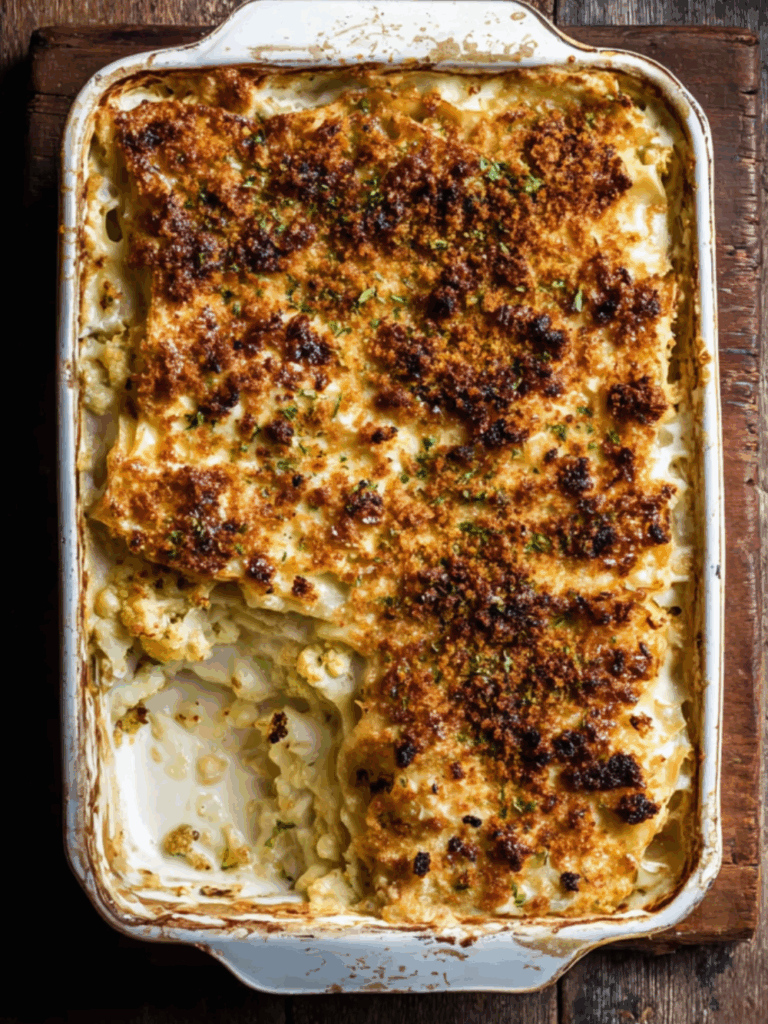 Jamie Oliver Cauliflower Cheese Lasagne
