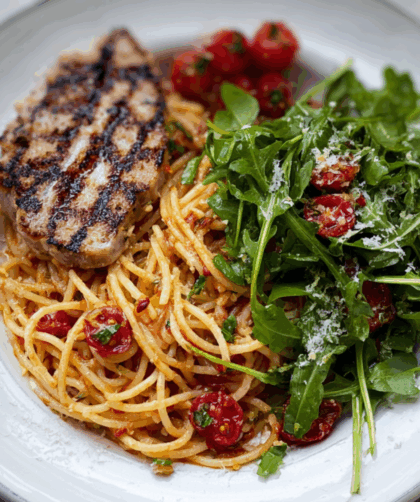 Jamie Oliver Grilled Tuna With Tomato Pasta