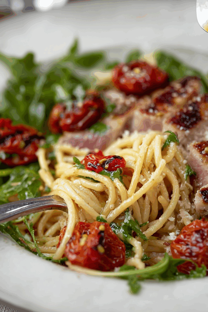 Jamie Oliver Grilled Tuna With Tomato Pasta