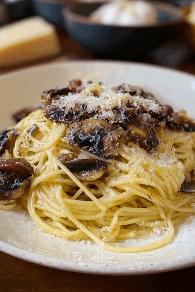 Jamie Oliver Mushroom Carbonara Pasta
