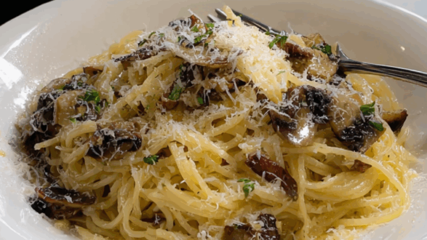 Jamie Oliver Mushroom Carbonara Pasta
