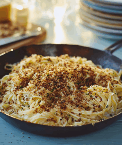 Jamie Oliver Oozy Cheesy Pasta With Crispy Pangritata