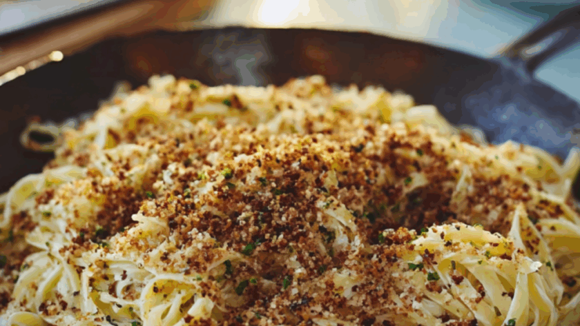 Jamie Oliver Oozy Cheesy Pasta With Crispy Pangritata