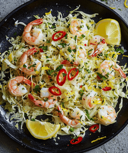 Jamie Oliver Prawn & Cabbage Salad