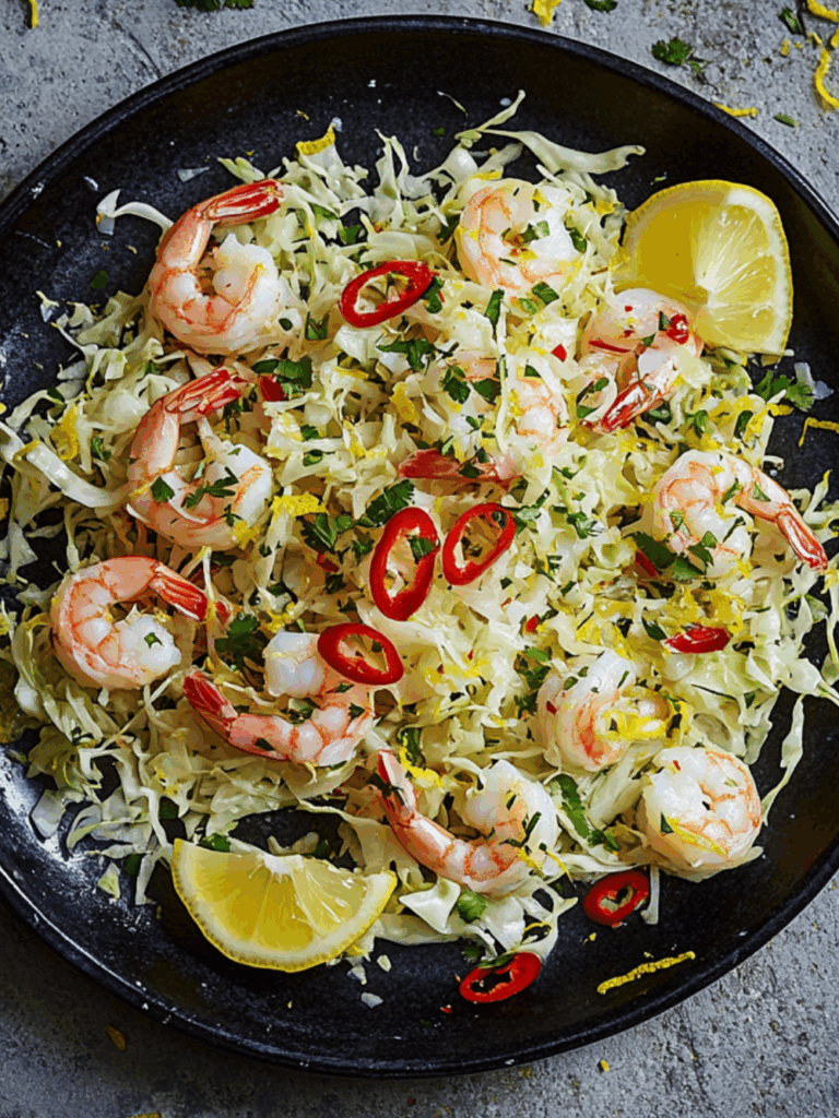 Jamie Oliver Prawn & Cabbage Salad