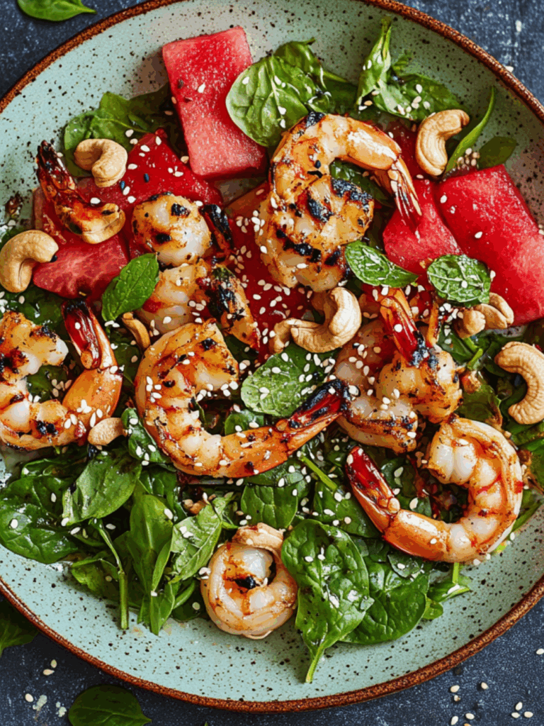 Jamie Oliver Prawn & Watermelon Salad