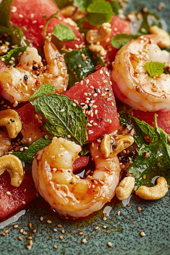 Jamie Oliver Prawn & Watermelon Salad