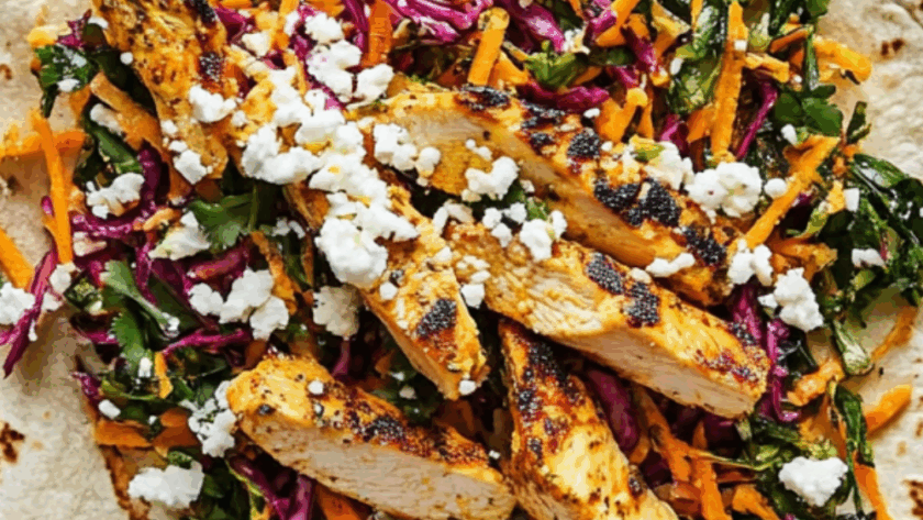 Jamie Oliver Rainbow Salad Wrap