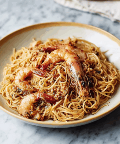 Jamie Oliver Rosé Pesto Prawn Pasta