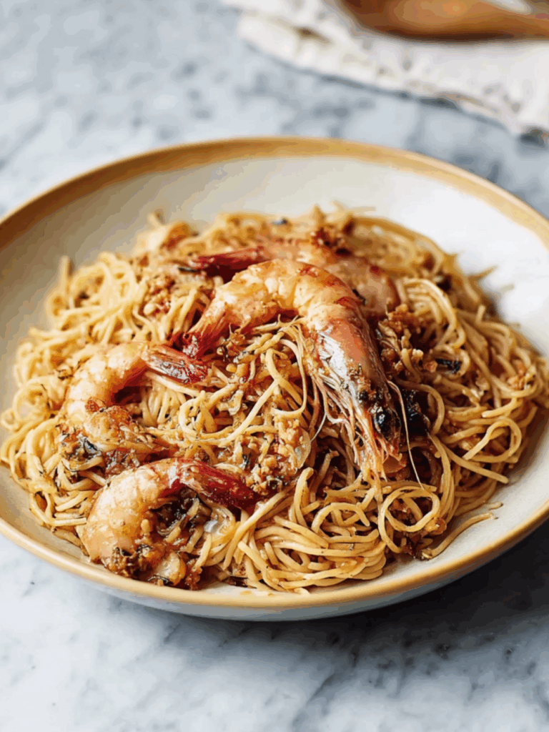 Jamie Oliver Rosé Pesto Prawn Pasta
