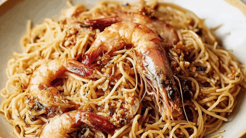 Jamie Oliver Rosé Pesto Prawn Pasta