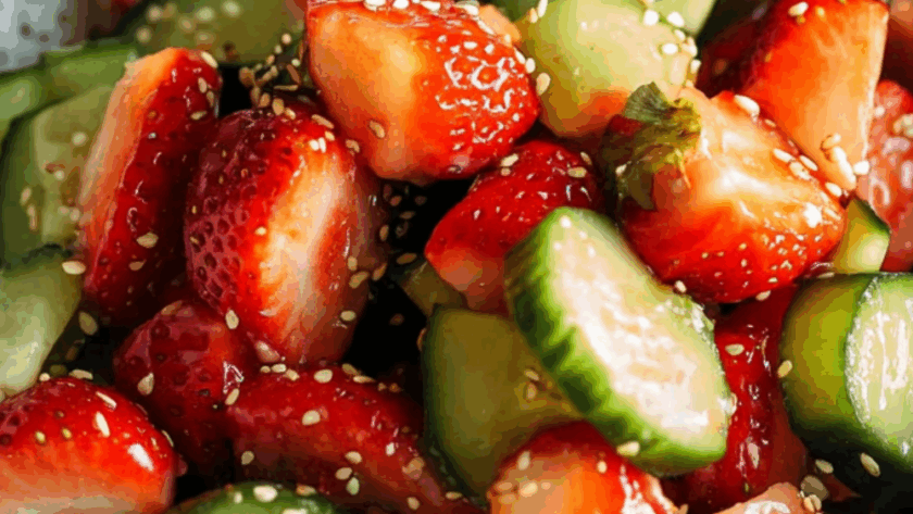 Jamie Oliver Strawberry Cucumber Salad