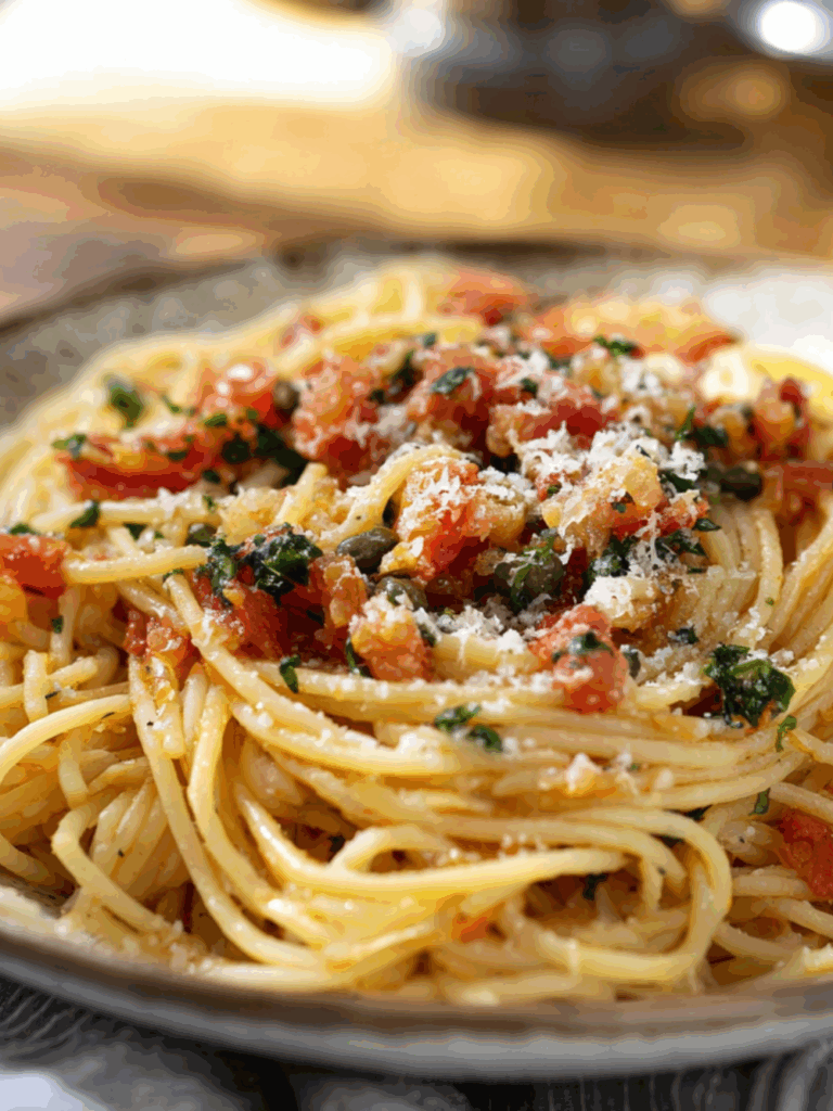 Jamie Oliver Tomato And Caper Pasta