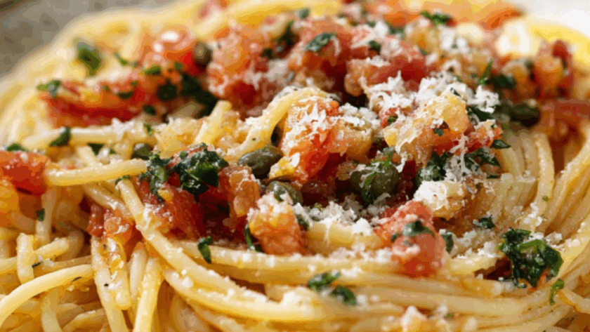 Jamie Oliver Tomato And Caper Pasta