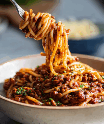 Jamie Oliver Vegan Lentil ‘Bolognese’