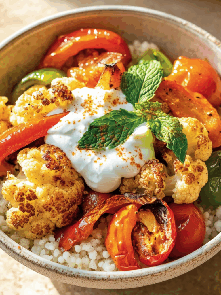Jamie Oliver Vegetarian Harissa Cauliflower Traybake