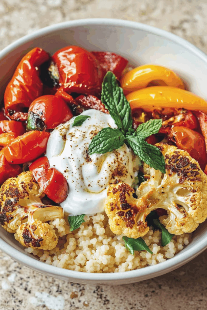 Jamie Oliver Vegetarian Harissa Cauliflower Traybake
