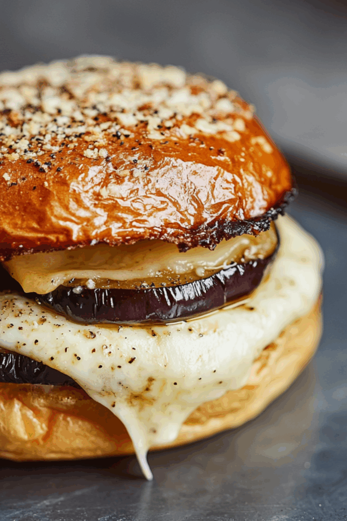 Jamie Oliver Vegetarian Aubergine Parmigiana Burger