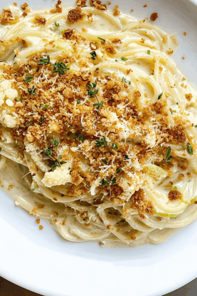 Jamie Oliver Vegetarian Cauliflower Cheese Spaghetti
