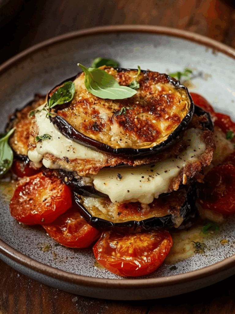 Jamie Oliver Vegetarian Charred Aubergine Parmigiana
