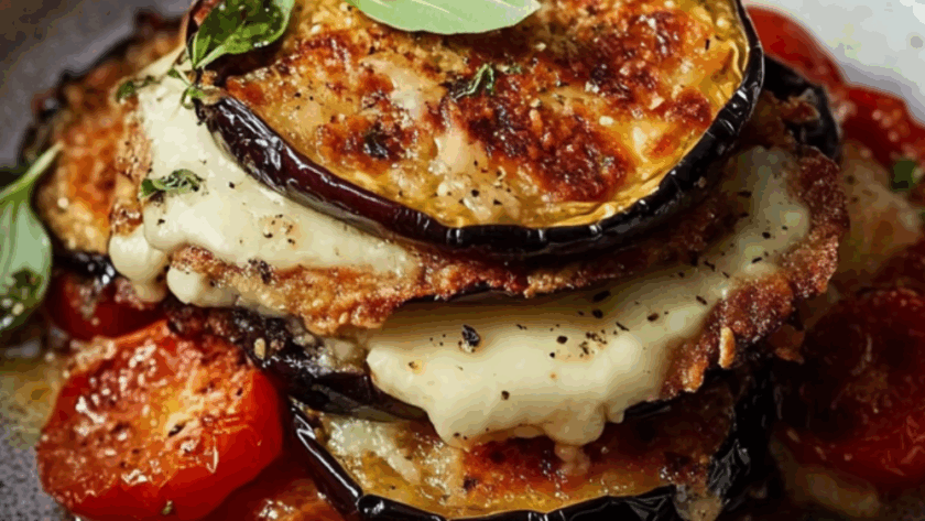 Jamie Oliver Vegetarian Charred Aubergine Parmigiana