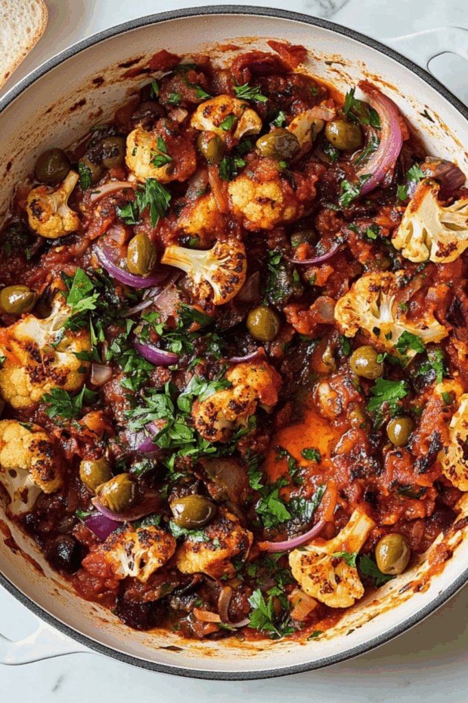 Jamie Oliver Vegetarian Cauliflower Caponata