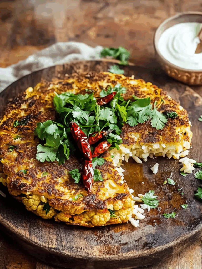 Jamie Oliver Vegetarian Spiced Cauliflower Rice Pie