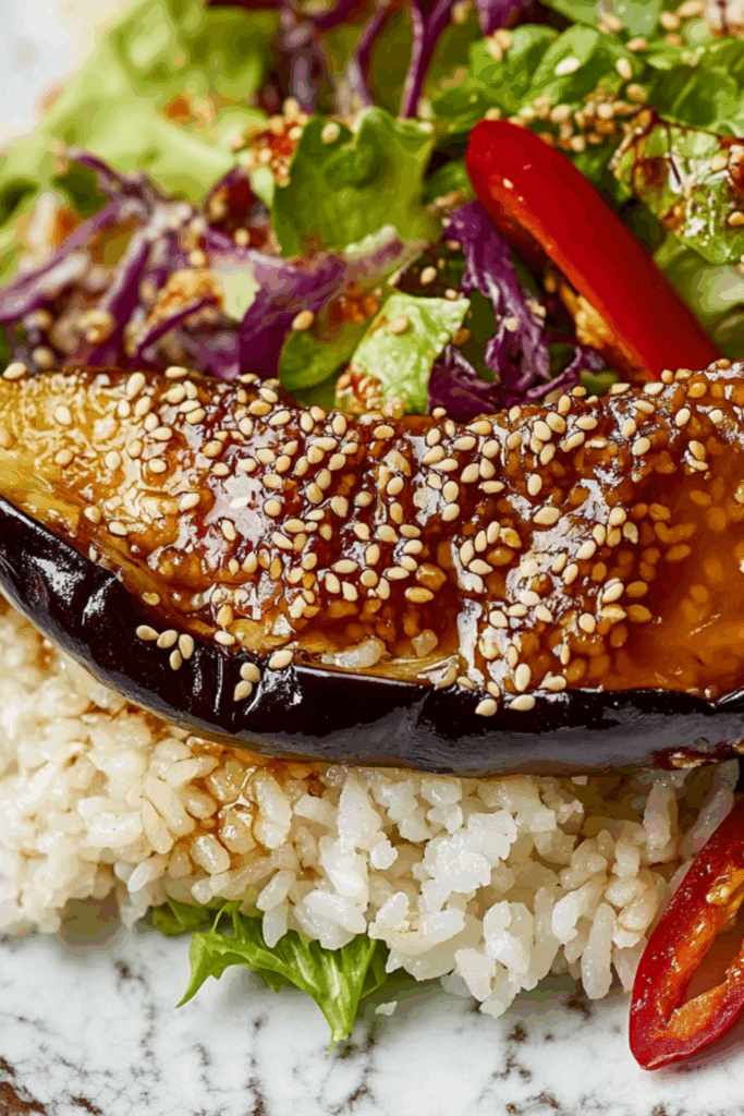 Jamie Oliver Vegetarian Sticky Miso Aubergine