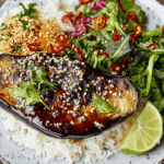 Jamie Oliver Vegetarian Sticky Miso Aubergine
