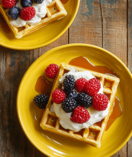 Jamie Oliver Vegetarian Waffles
