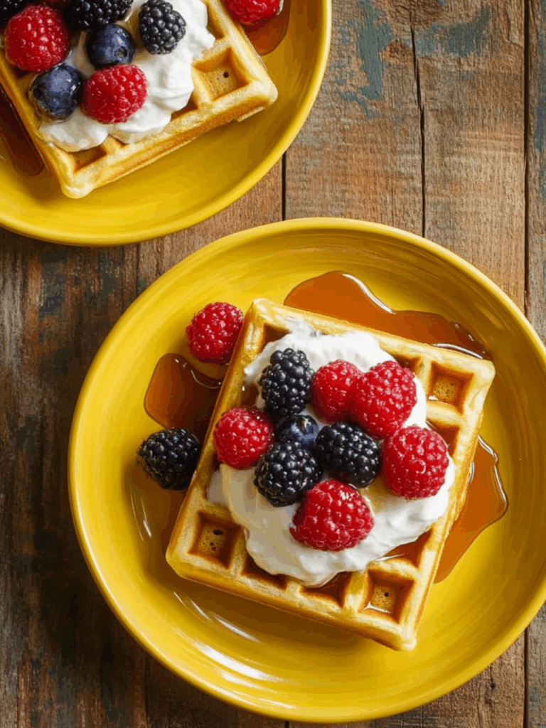 Jamie Oliver Vegetarian Waffles