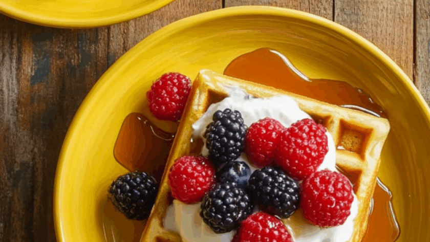 Jamie Oliver Vegetarian Waffles