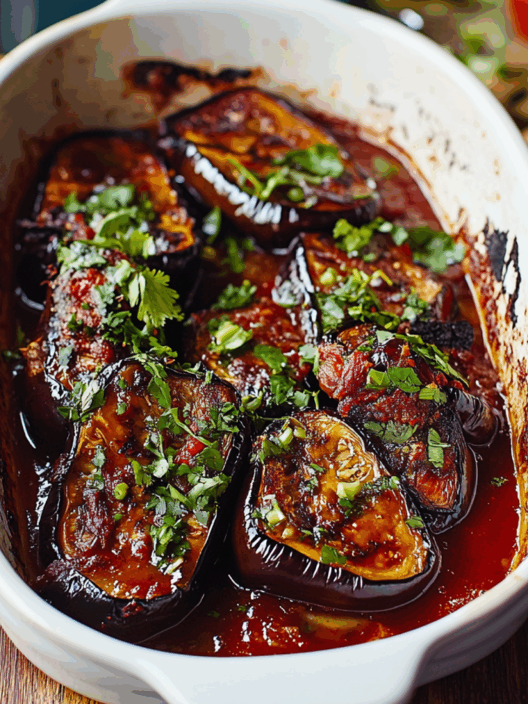 Jamie Oliver Vegetarian Whole Roasted Miso Aubergine