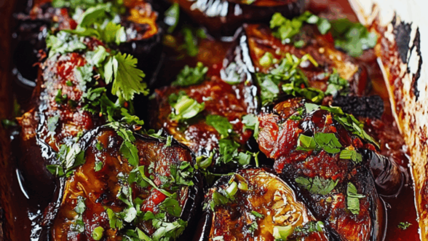 Jamie Oliver Vegetarian Whole Roasted Miso Aubergine