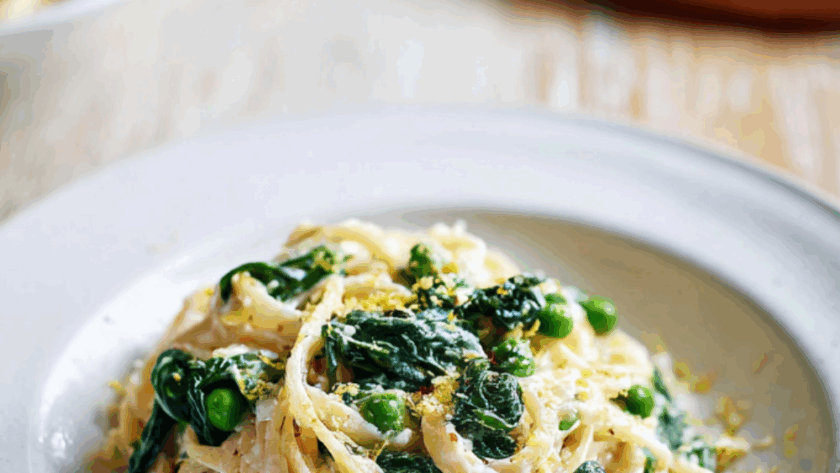 Jamie Oliver Veggie Carbonara Pasta