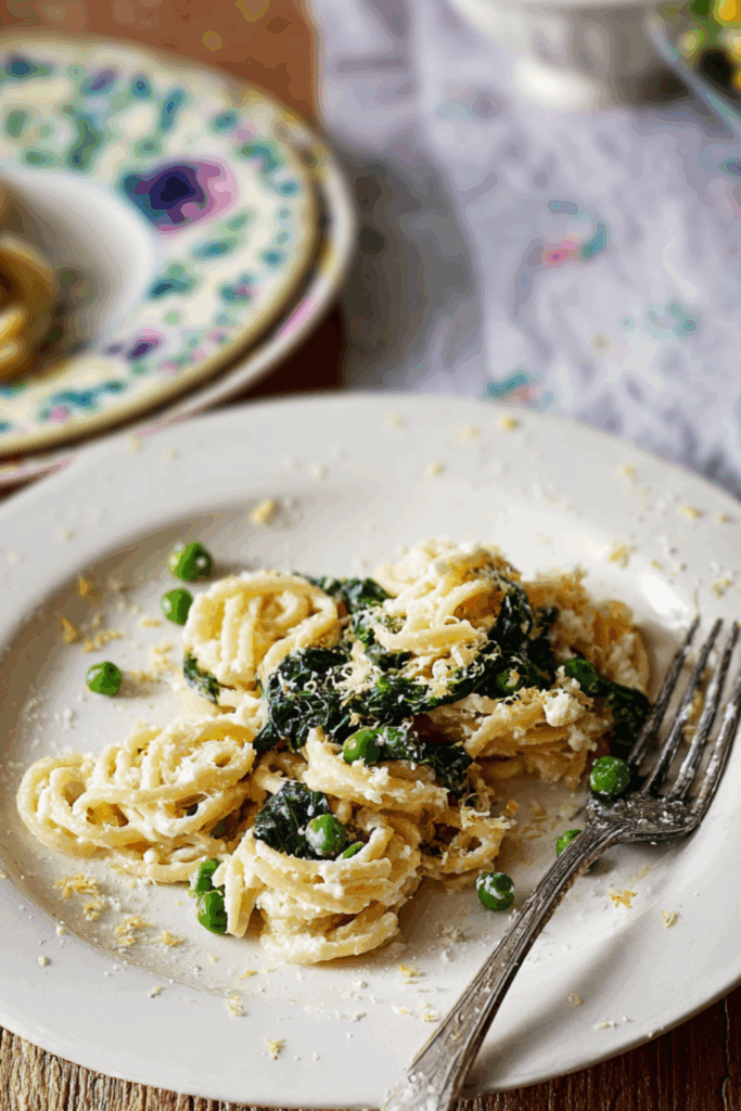Jamie Oliver Veggie Carbonara Pasta