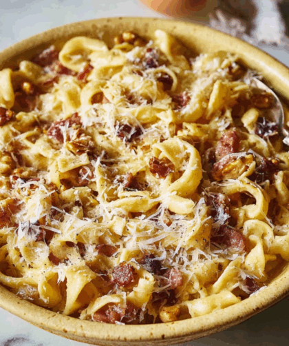 Jamie Oliver Chestnut Carbonara Pasta
