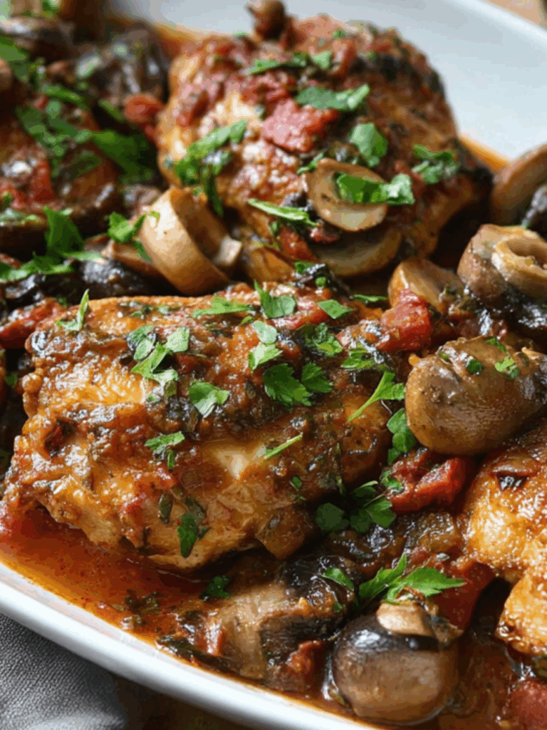 Jamie Oliver Chicken Chasseur Slow Cooker