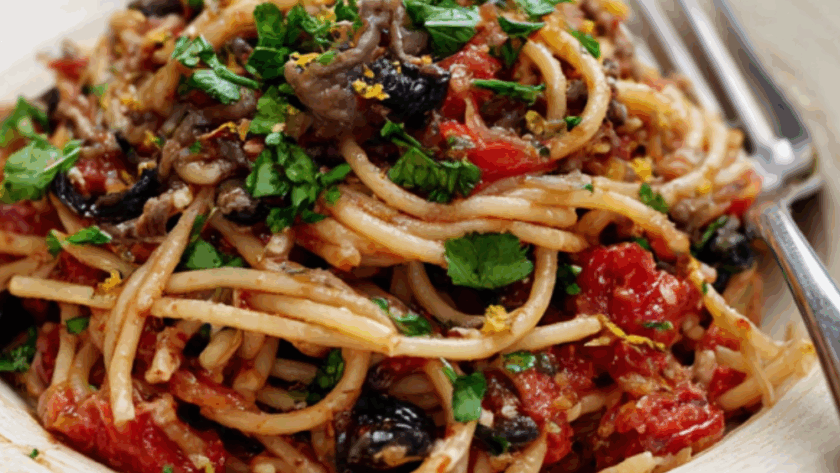 Jamie Oliver Sardine Puttanesca Pasta