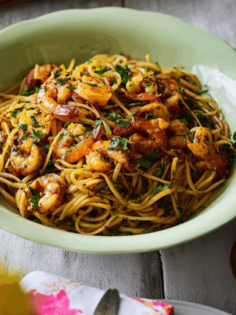 Jamie Oliver Tunisian Prawn Pasta