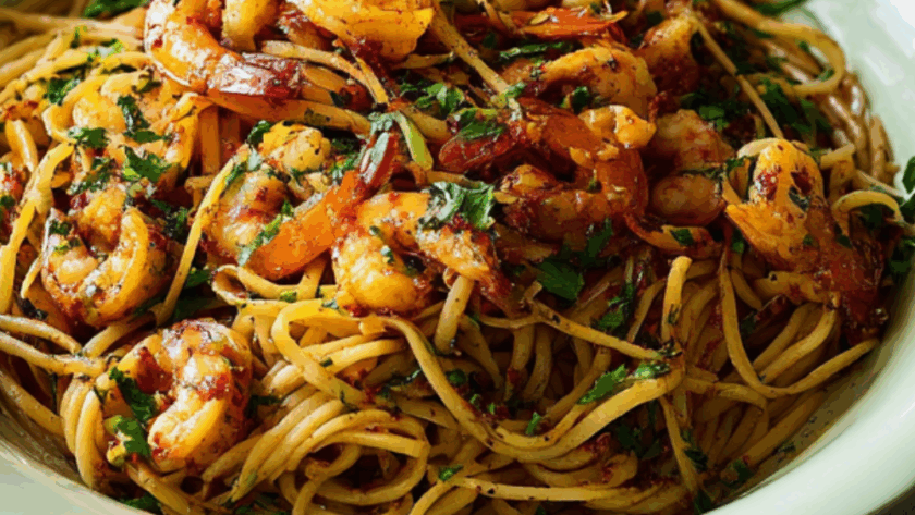 Jamie Oliver Tunisian Prawn Pasta