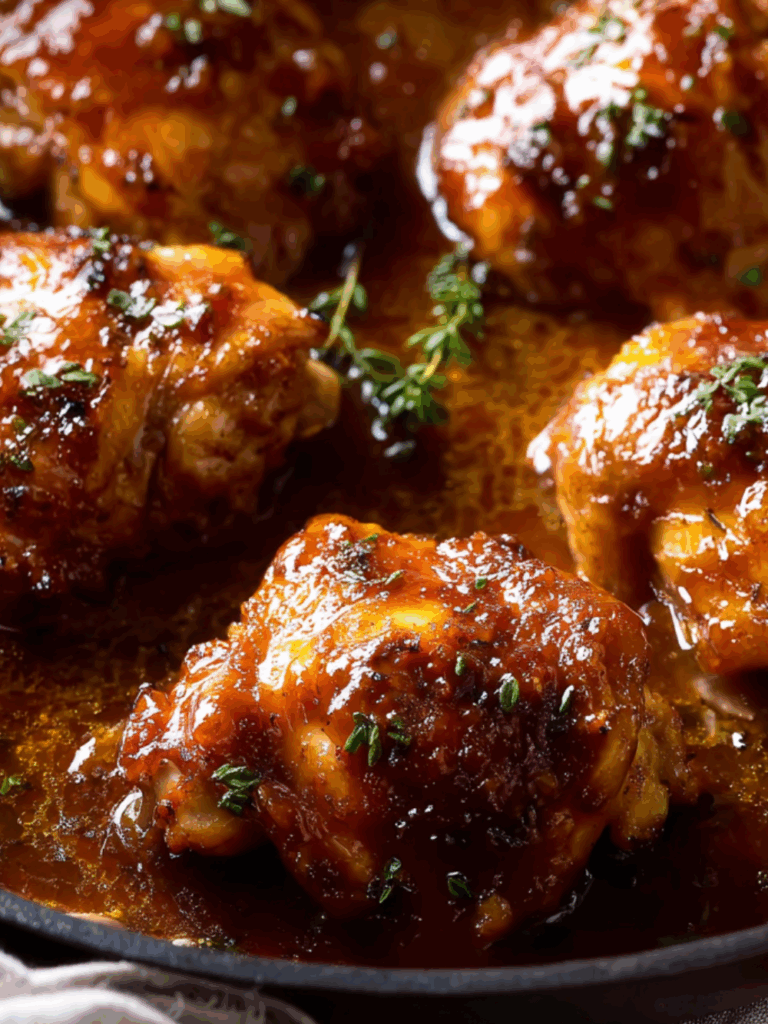 Jamie Oliver​ Sticky Chicken Thighs