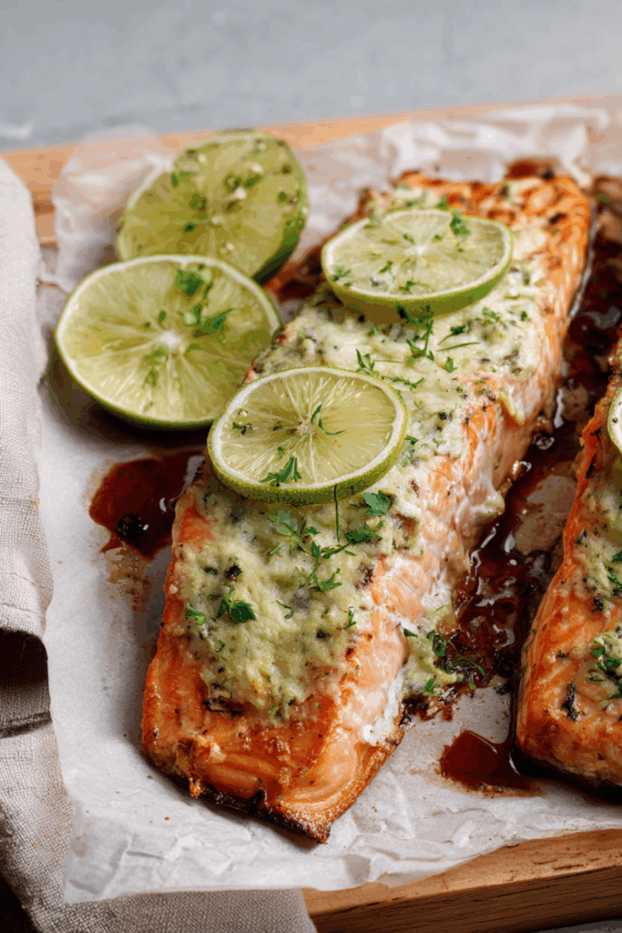 Marry Berry Coriander Salmon with Lime