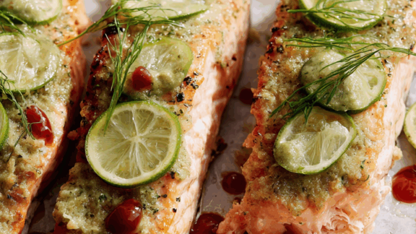 Marry Berry Coriander Salmon with Lime